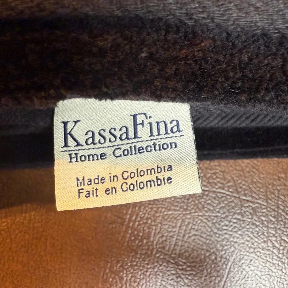 KassaFina‎ Black Gold Embroidered Towel Set 7pc Cotton Medallion Regal Luxury